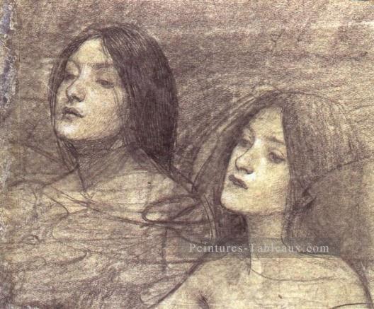 Hylas et les nymphes étudient JW femme grecque John William Waterhouse Peintures à l'huile